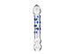 195mm Double Headed Glass Wand Dildo Anal Butt Plug Sex Toy for Women